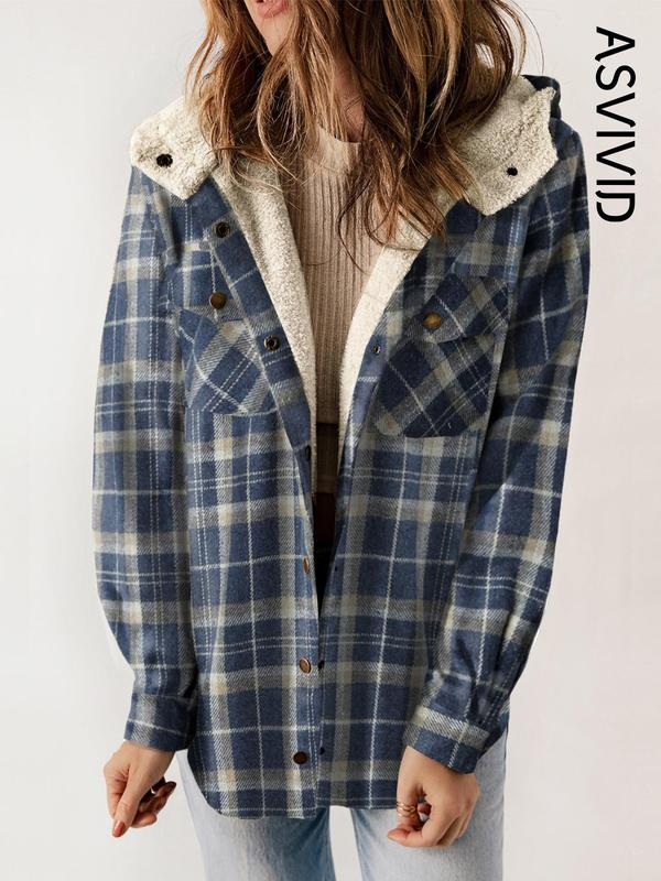 Autumn and winter casual long-sleeved pocket coat