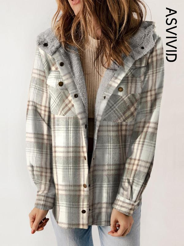Autumn and winter casual long-sleeved pocket coat