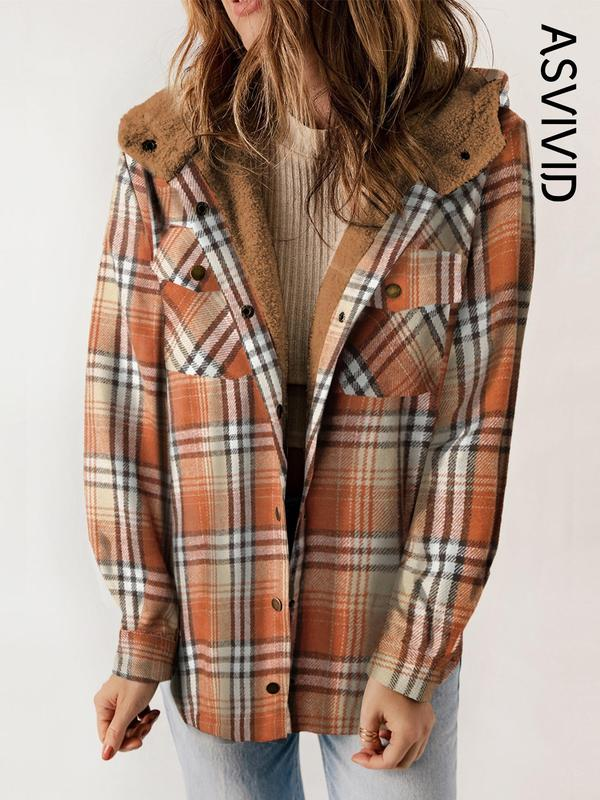 Autumn and winter casual long-sleeved pocket coat
